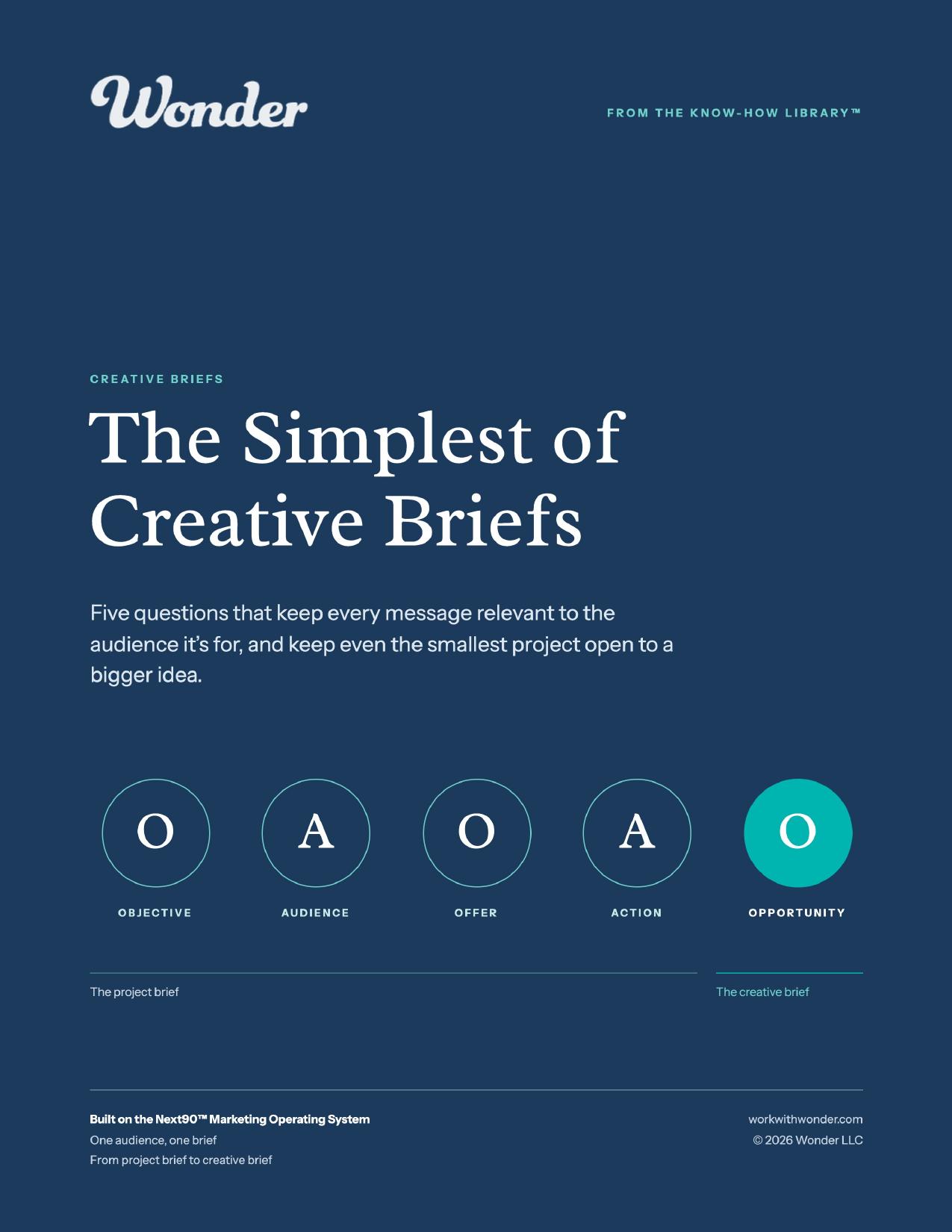 The Simplest of Creative Briefs cover